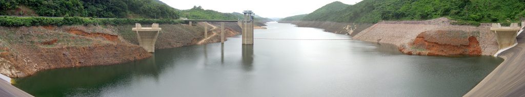 Reservoir of the Bumbuna hydroelectric dam
