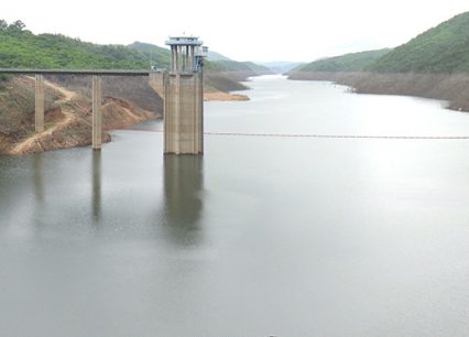 Reservoir of the Bumbuna hydroelectric dam